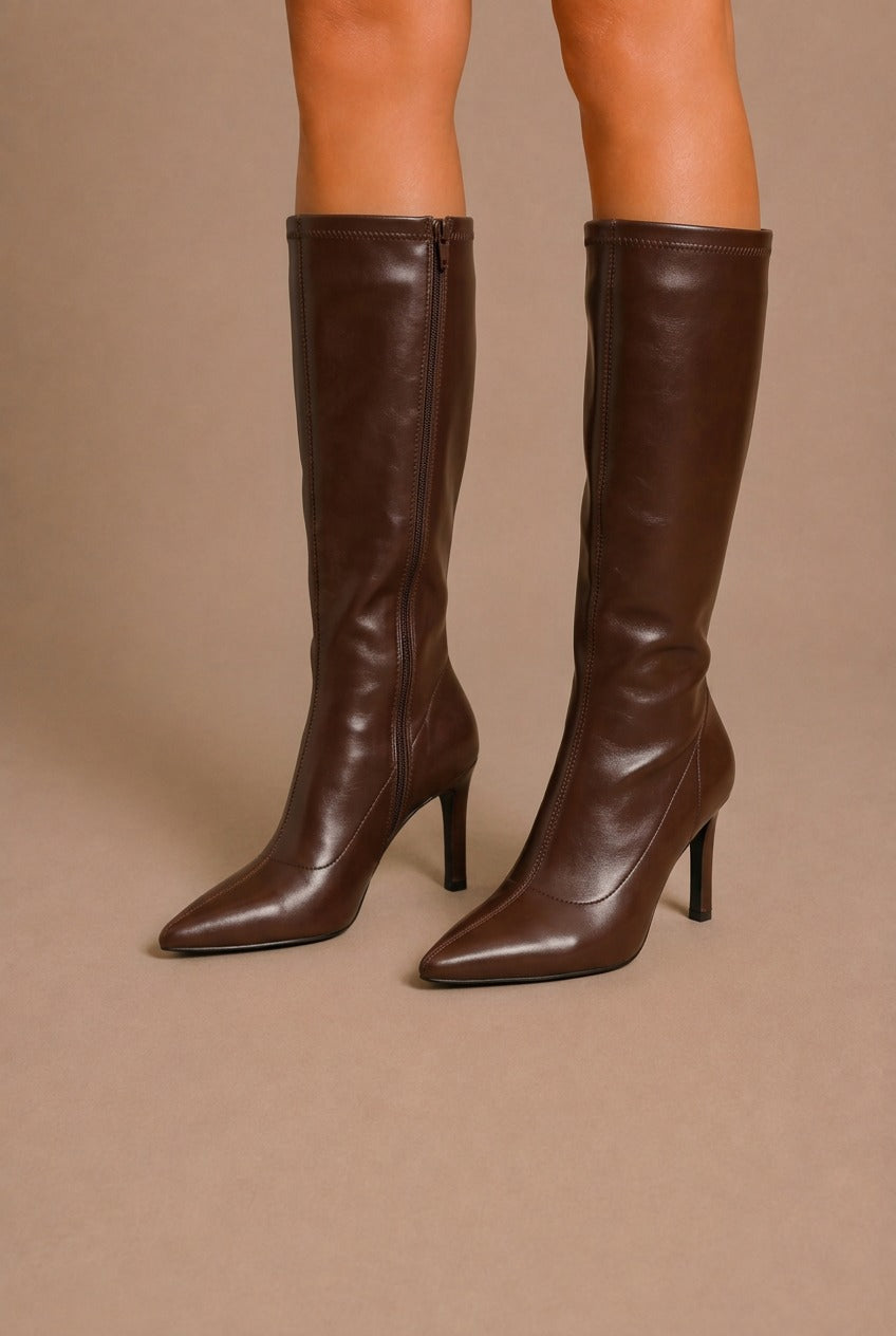 Barolo Pointed Toe Knee-High Boots