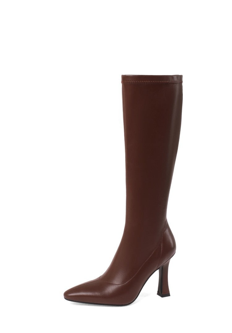Barolo Pointed Toe Knee-High Boots