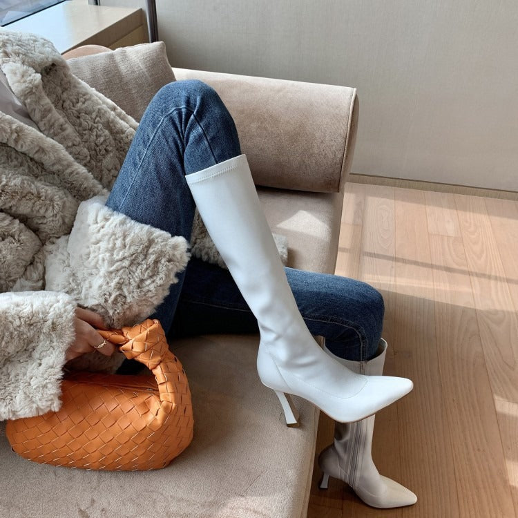 Barolo Pointed Toe Knee-High Boots
