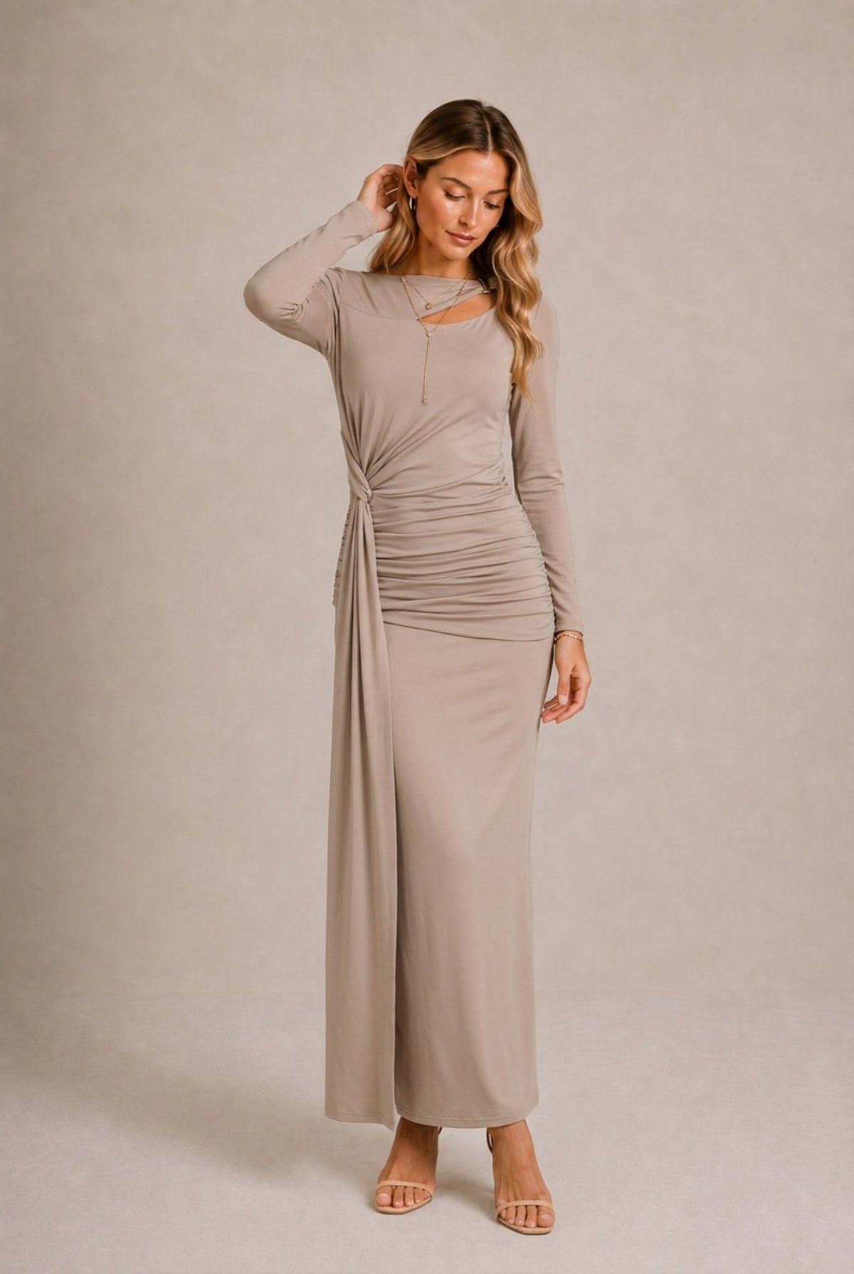 Colmar Draped Maxi Dress