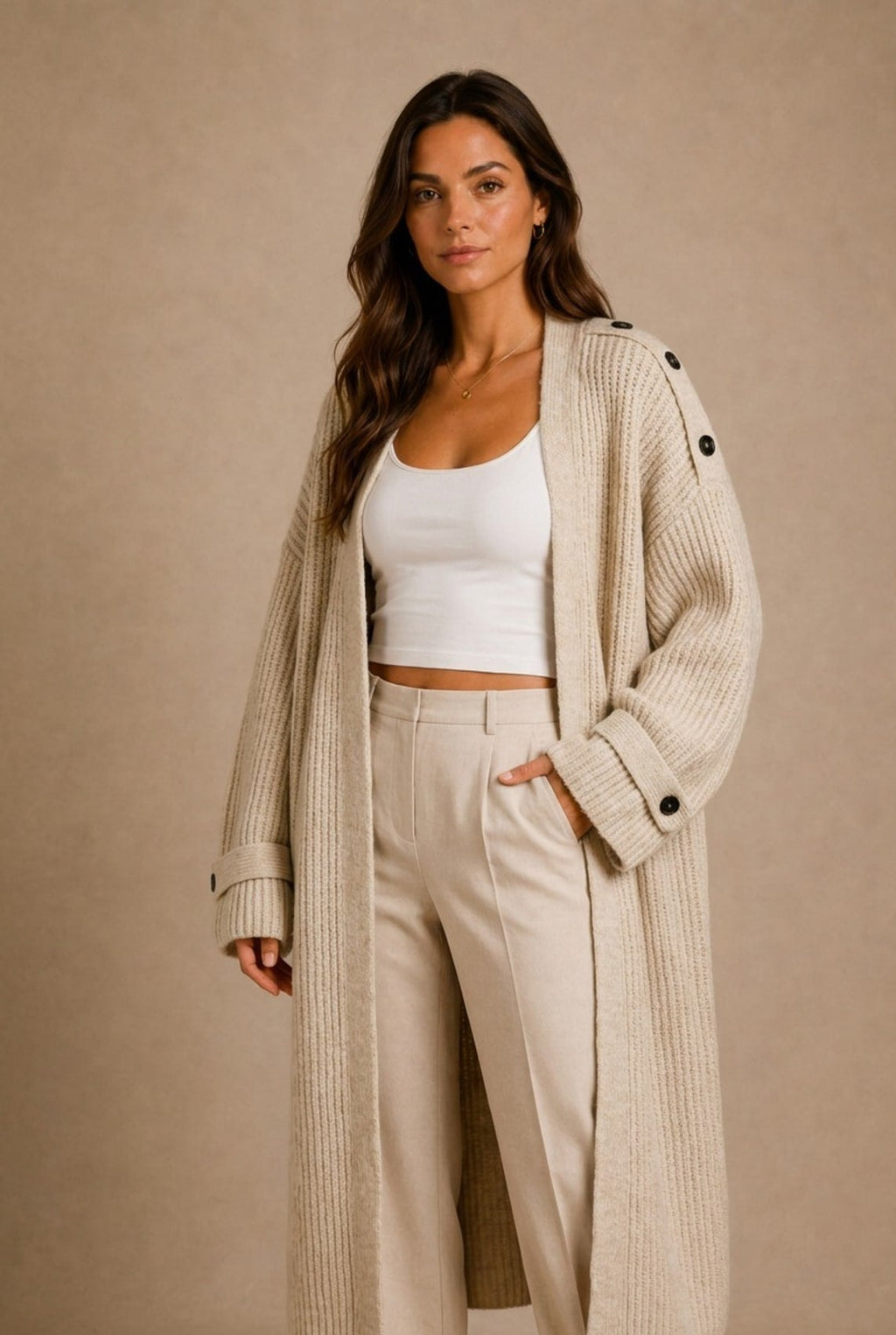 Roussillon Cable-Knit Cardigan