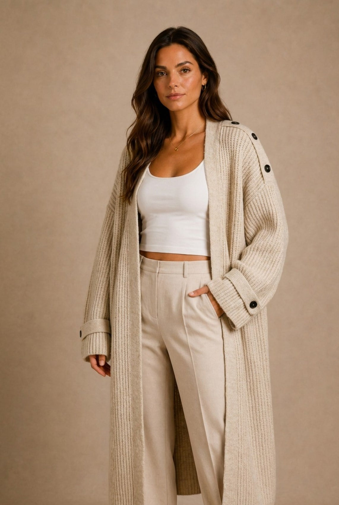 Roussillon Cable-Knit Cardigan