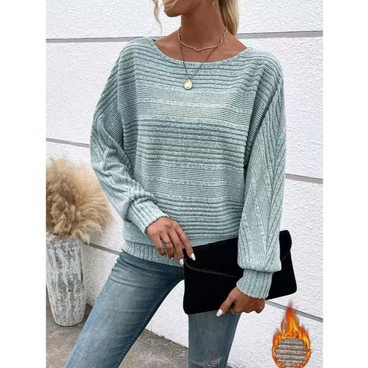 Beaune Ribbed Knit Pullover Sweater