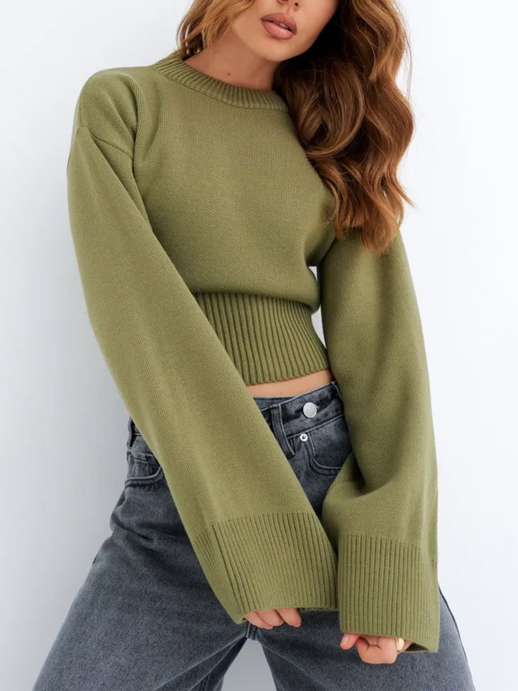 Chianti Ribbed Waist Sweater