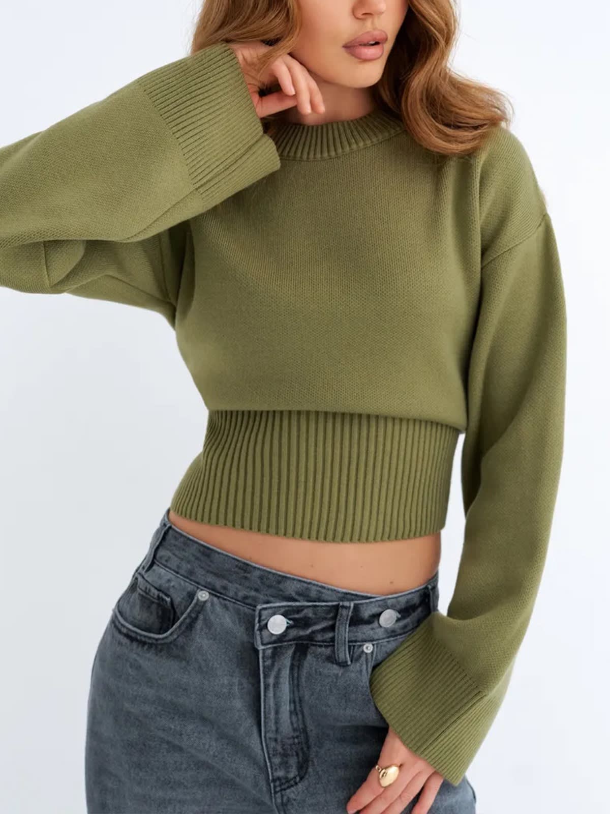 Chianti Ribbed Waist Sweater