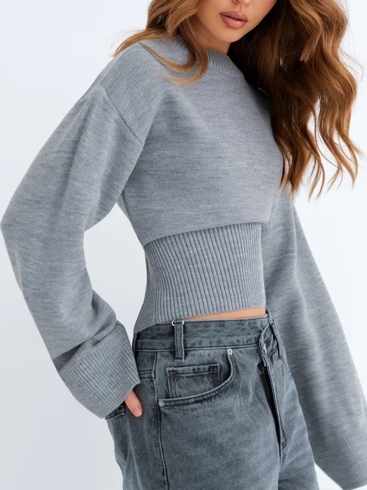 Chianti Ribbed Waist Sweater