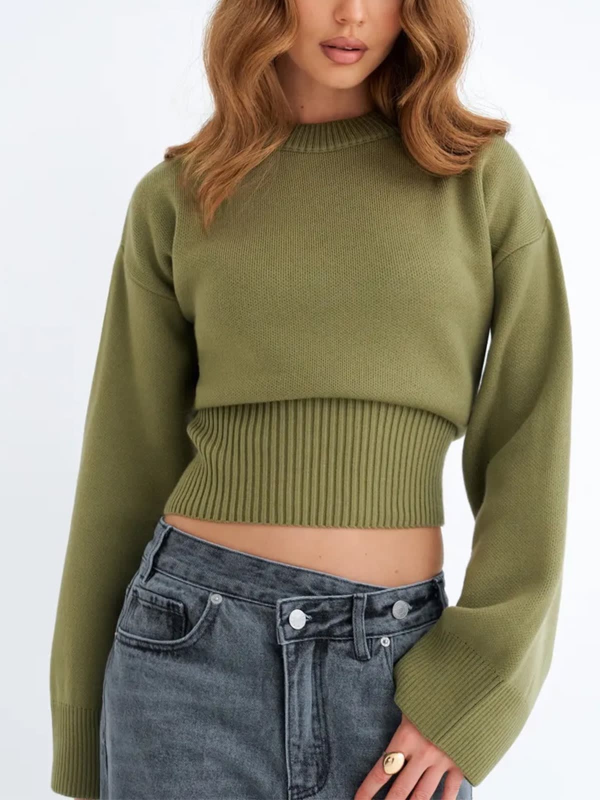Chianti Ribbed Waist Sweater