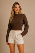 Chianti Ribbed Waist Sweater