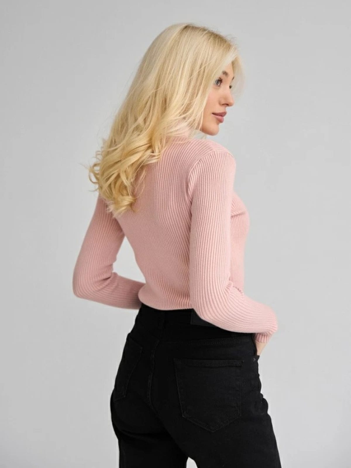 Barolo Ribbed Mock Neck Sweater