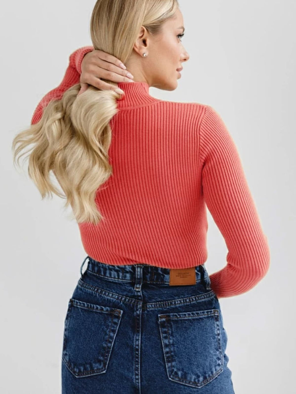 Barolo Ribbed Mock Neck Sweater