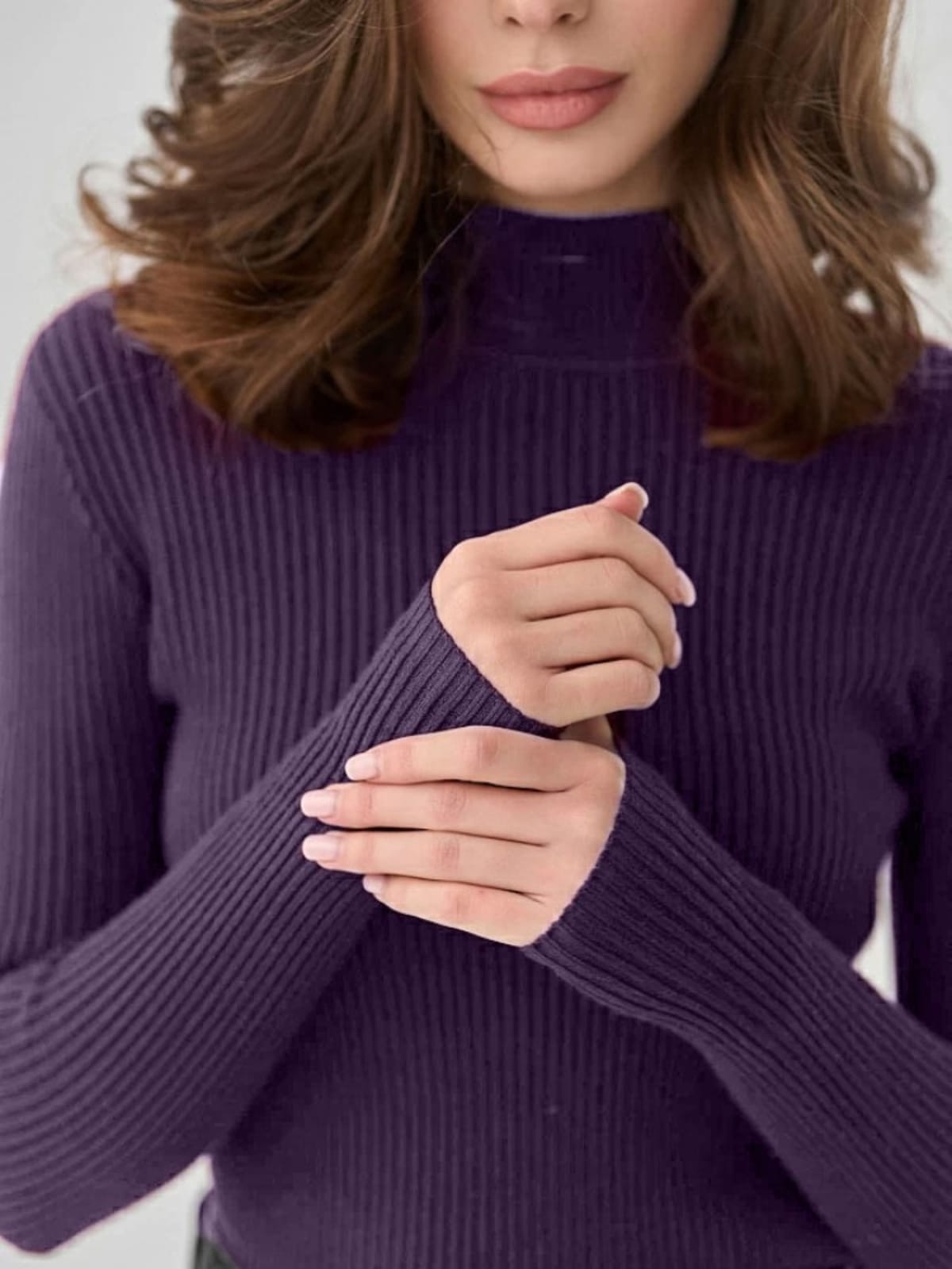 Barolo Ribbed Mock Neck Sweater