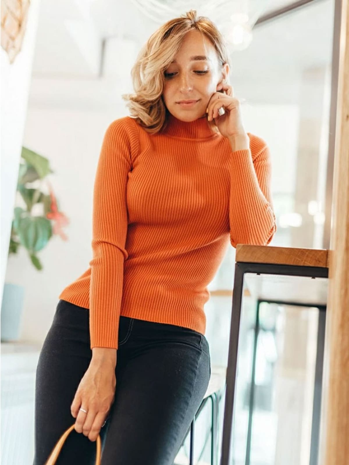 Barolo Ribbed Mock Neck Sweater