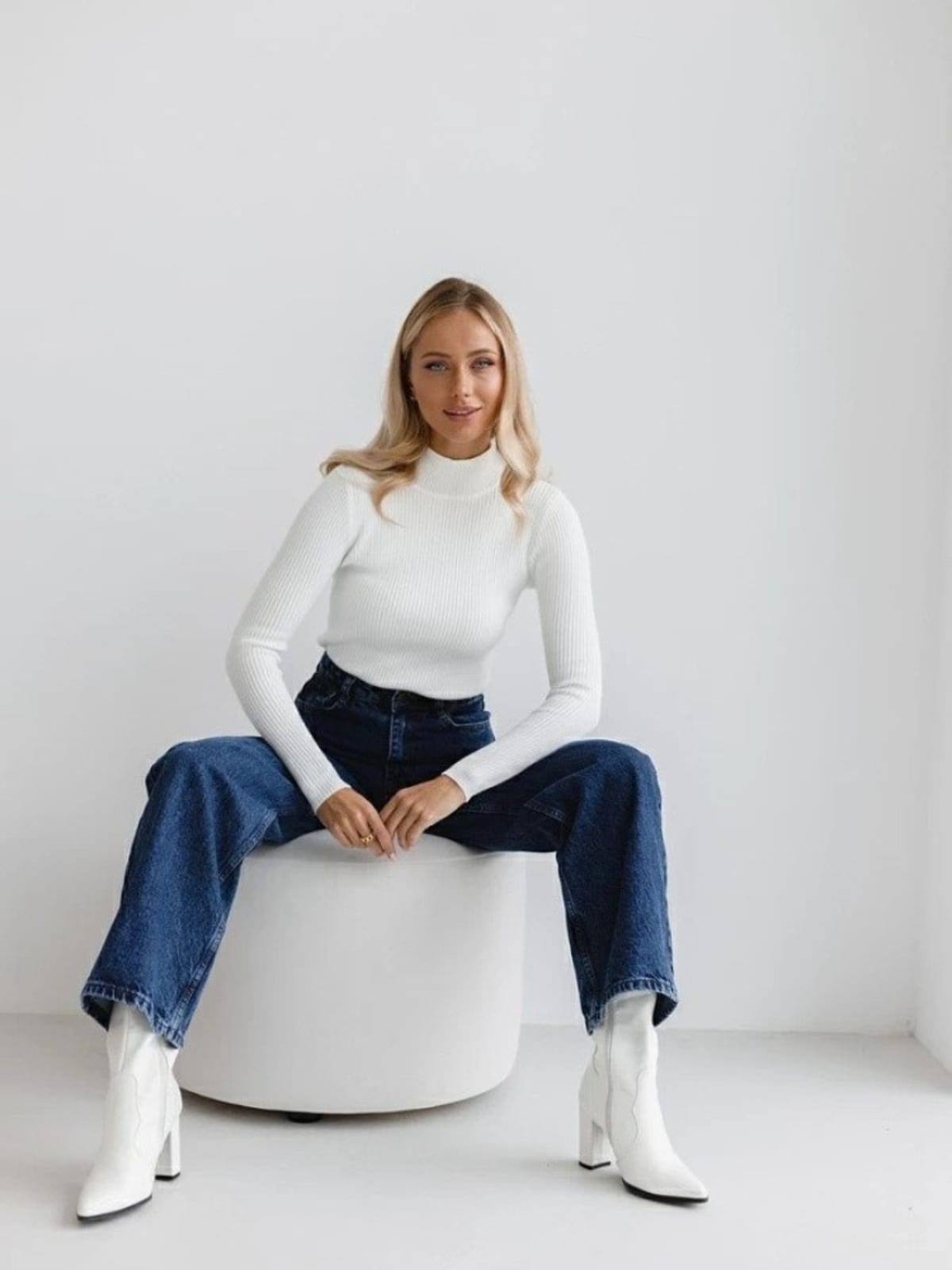 Barolo Ribbed Mock Neck Sweater