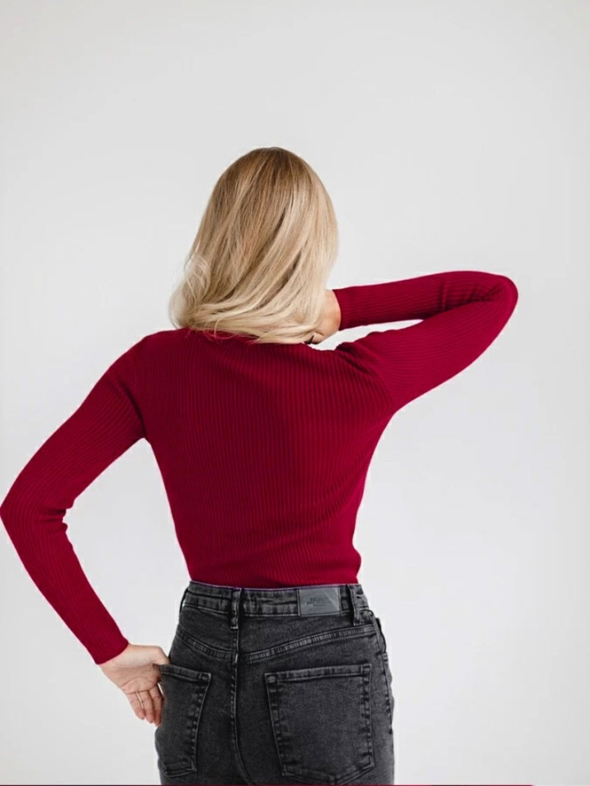 Barolo Ribbed Mock Neck Sweater