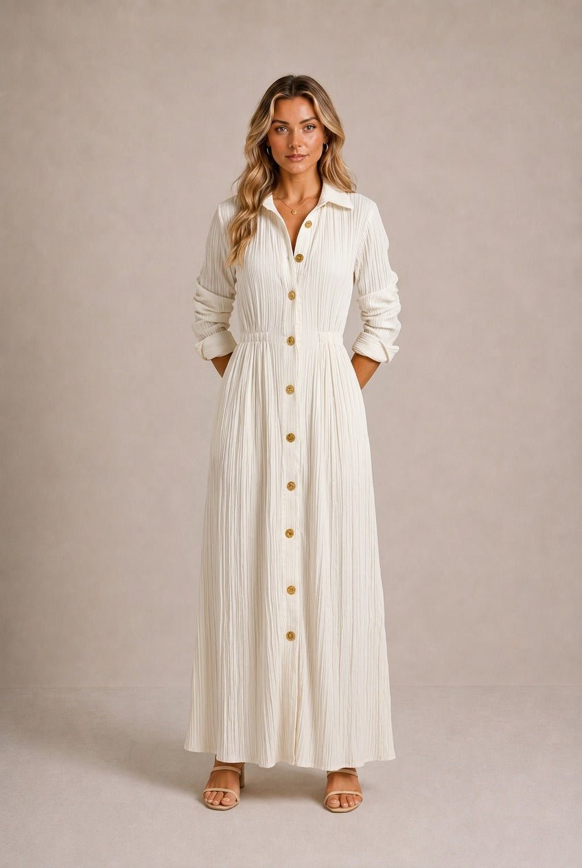 Gordes Elasticated-Waist Maxi Dress