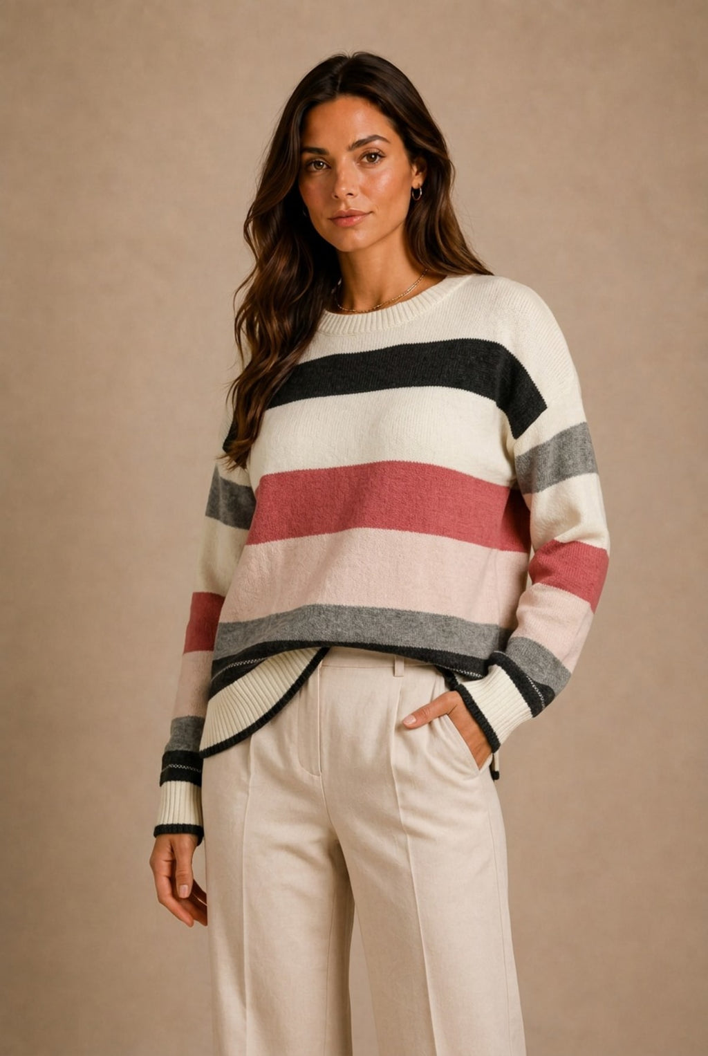 Barolo Striped Sweater