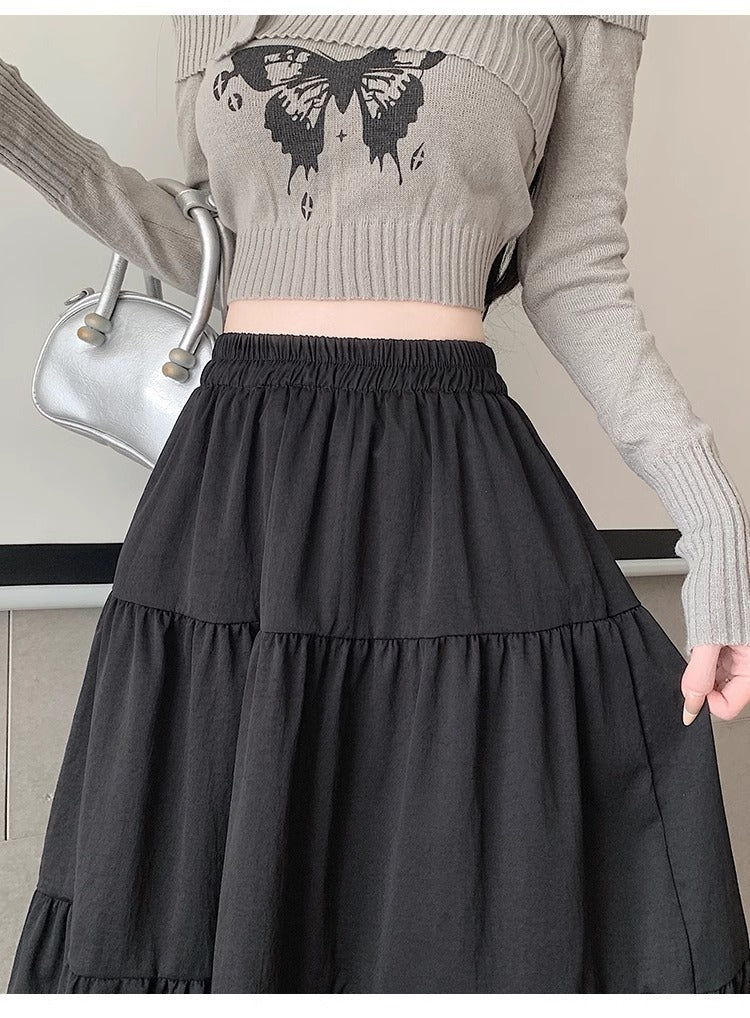Barolo Tiered Midi Skirt