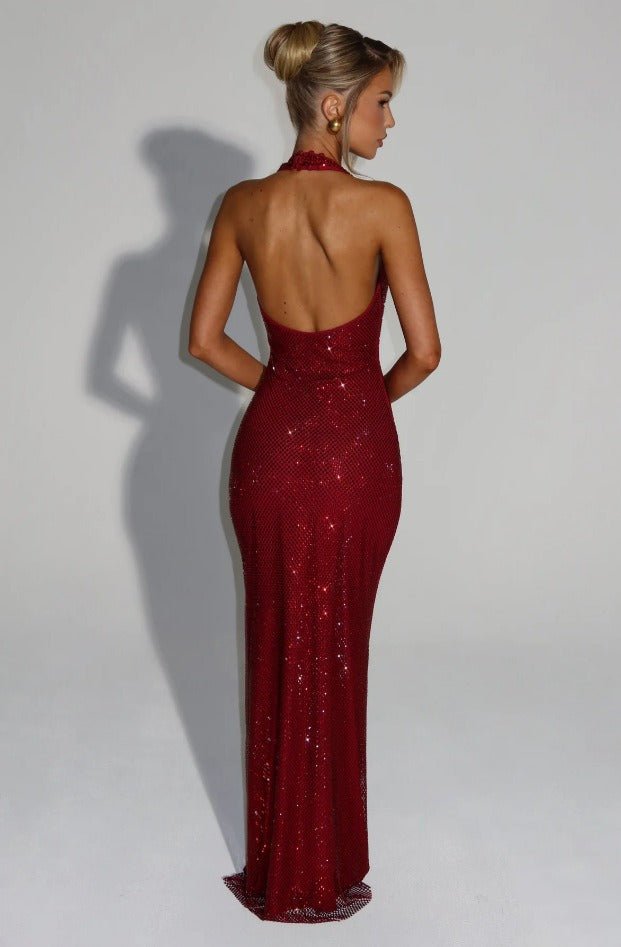 Chianti Sequined Maxi Dress
