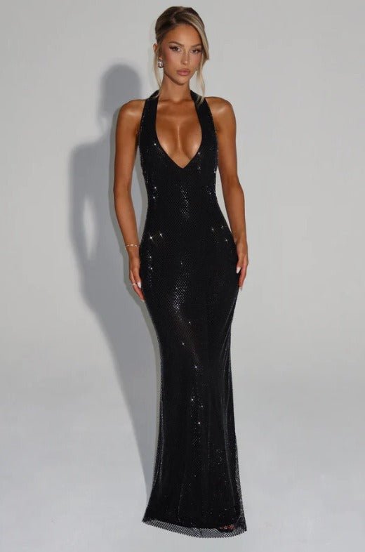 Chianti Sequined Maxi Dress
