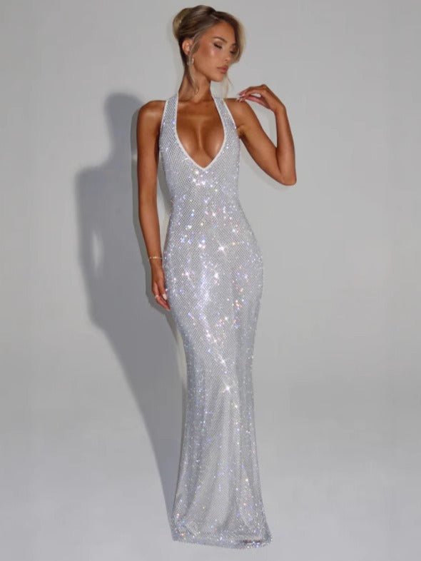 Chianti Sequined Maxi Dress