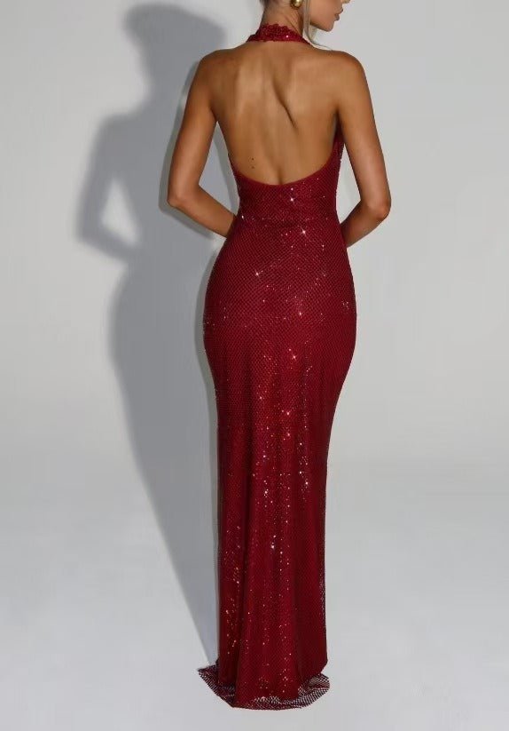 Chianti Sequined Maxi Dress