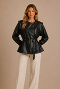 Annecy Peplum Belted Jacket