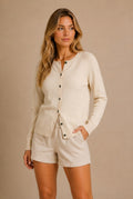 Barolo Button-Front Cardigan Sweater