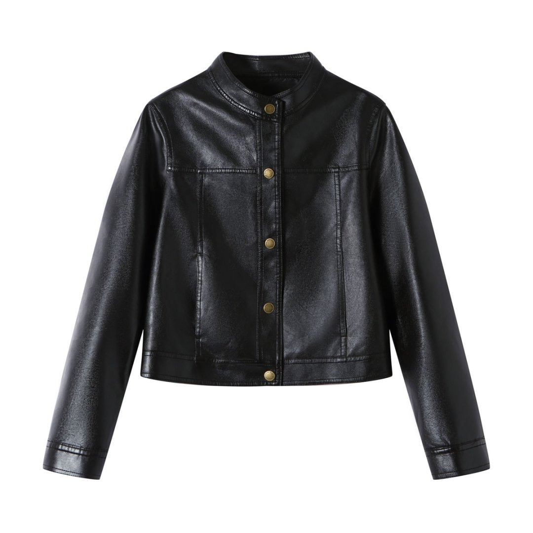 Alba Snap Button Cropped Jacket