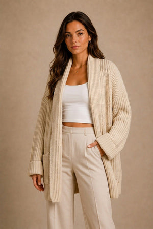 Gordes Ribbed Knit Cardigan