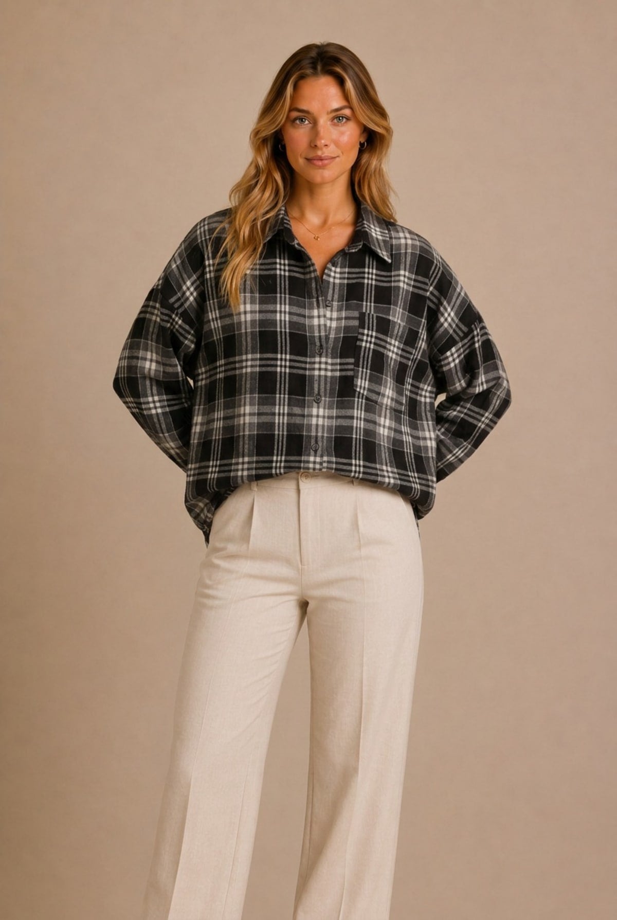 Colmar Gingham Long Sleeve Shirt