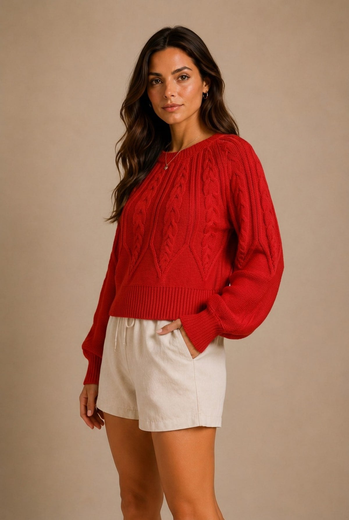 Cortona Balloon-Sleeve Sweater