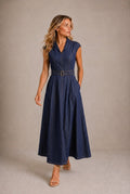 Siena Belted Midi Dress