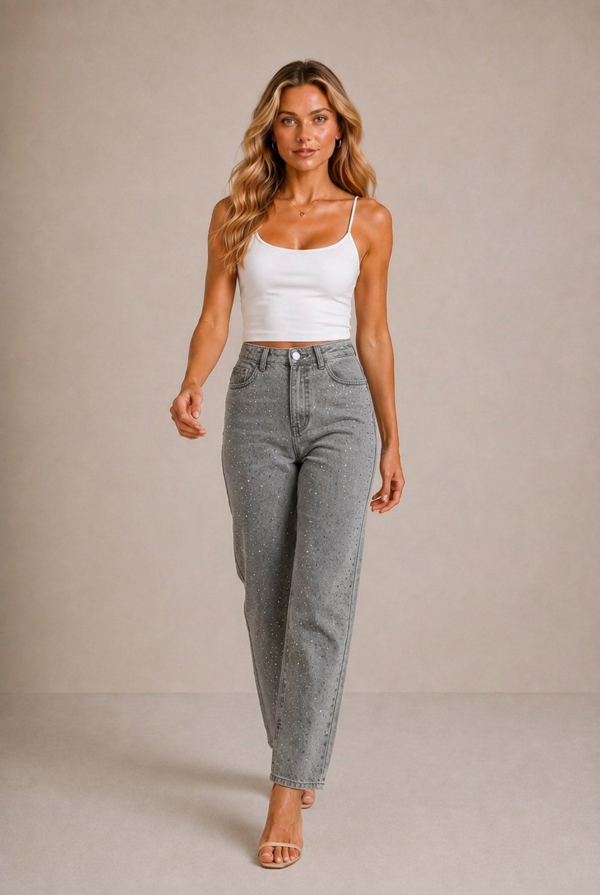 Siena Rhinestone Embellished Jeans