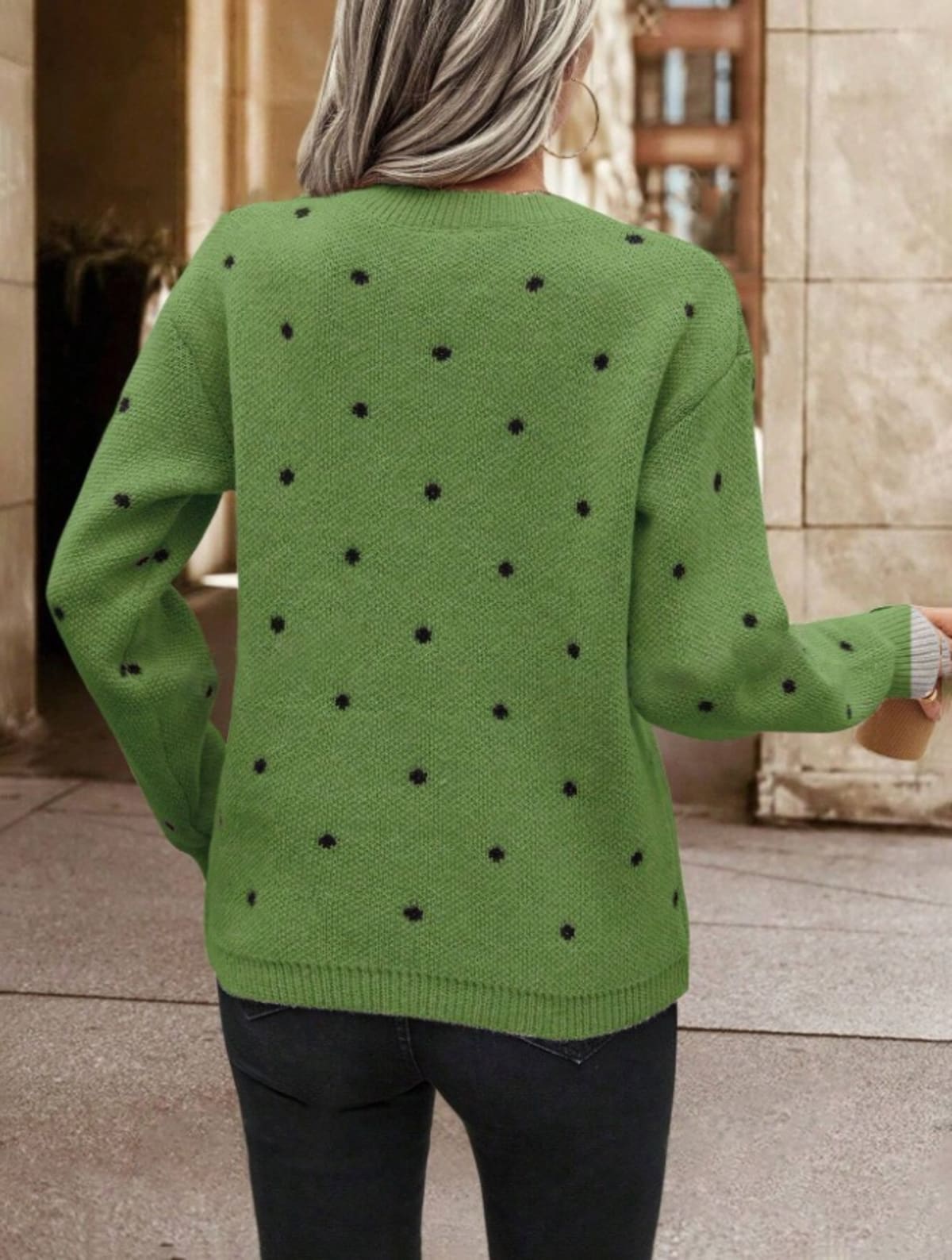 Volterra Polka Dot Sweater