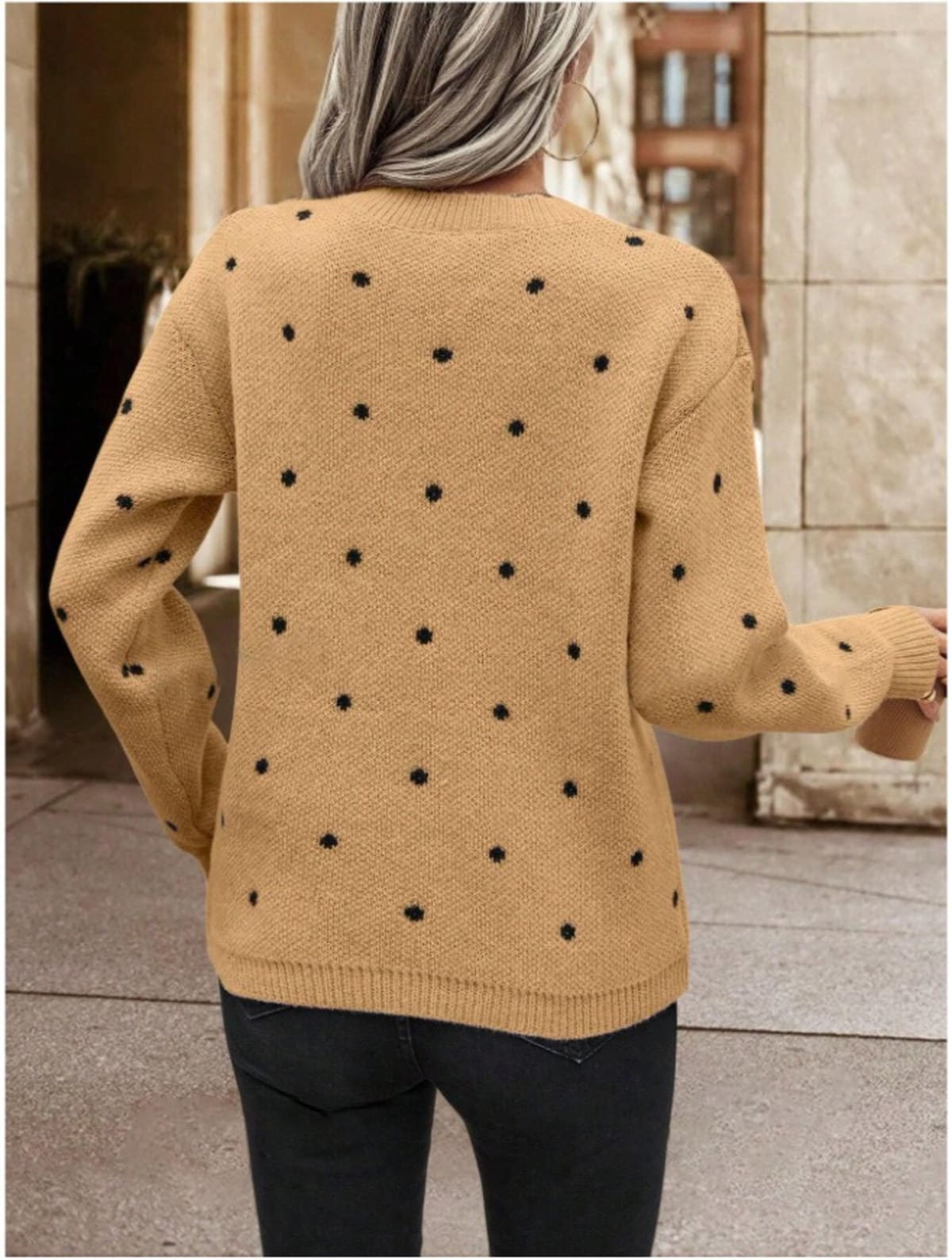 Volterra Polka Dot Sweater