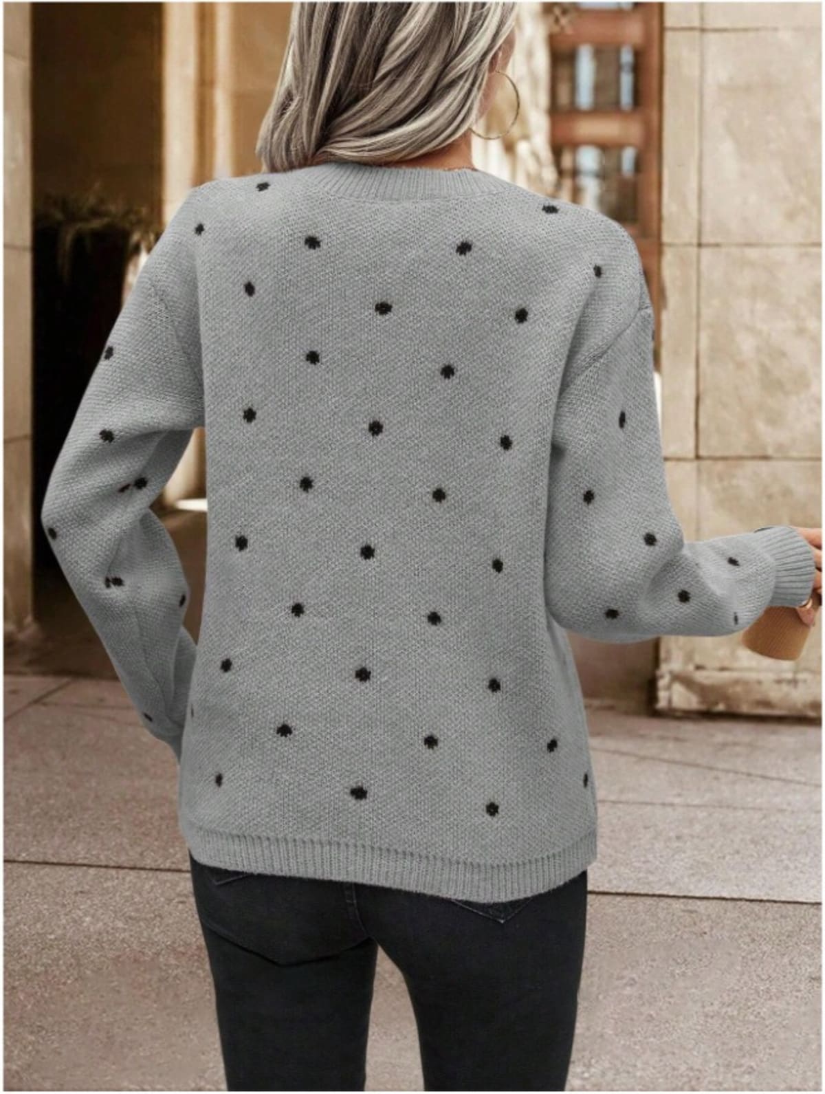 Volterra Polka Dot Sweater