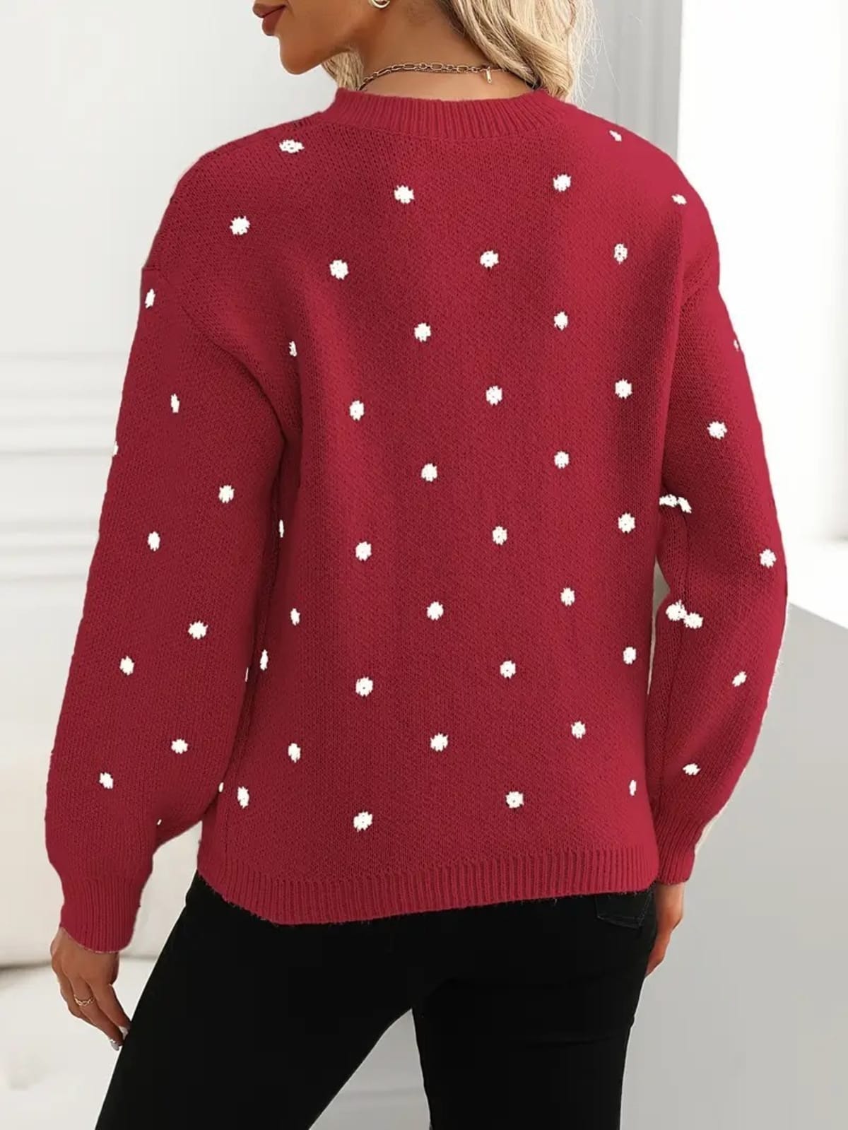 Volterra Polka Dot Sweater