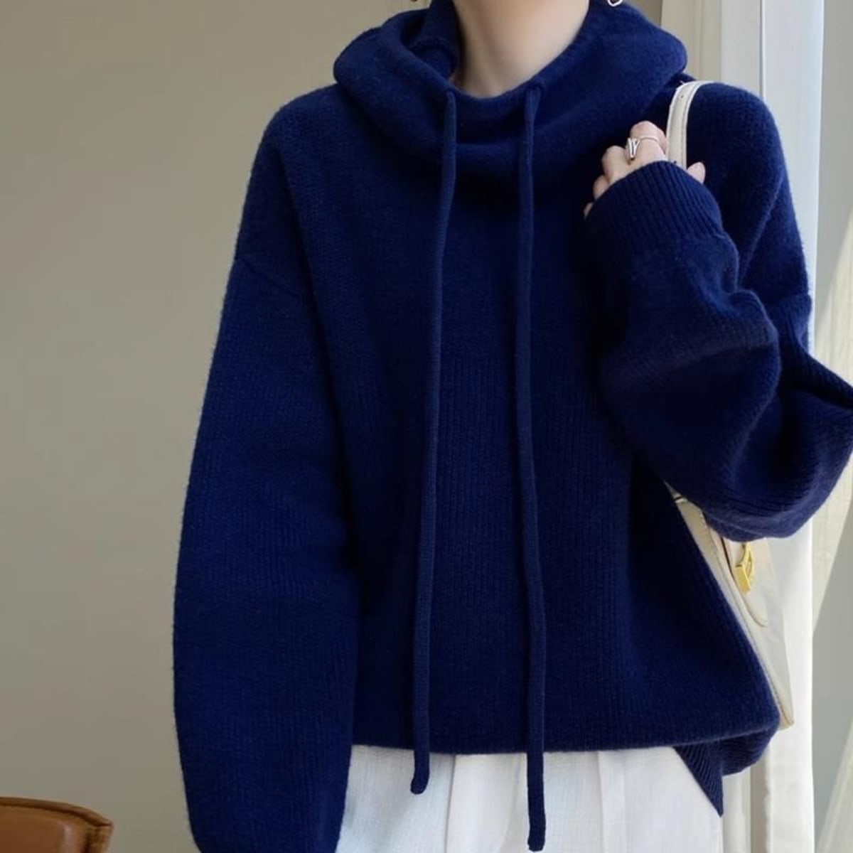 Barolo Drawstring Cowl Neck Sweater