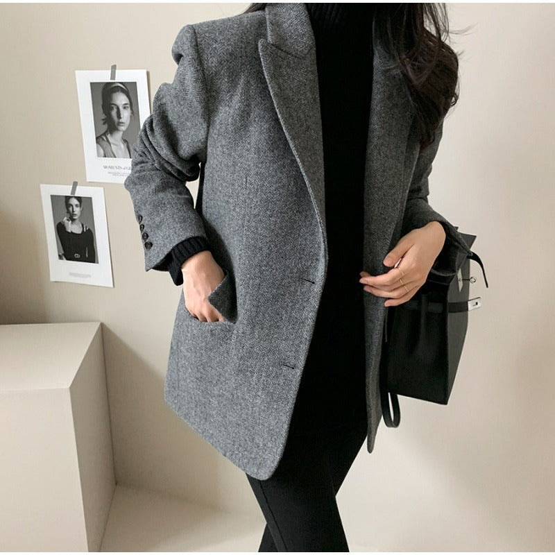 Asti Herringbone Blazer