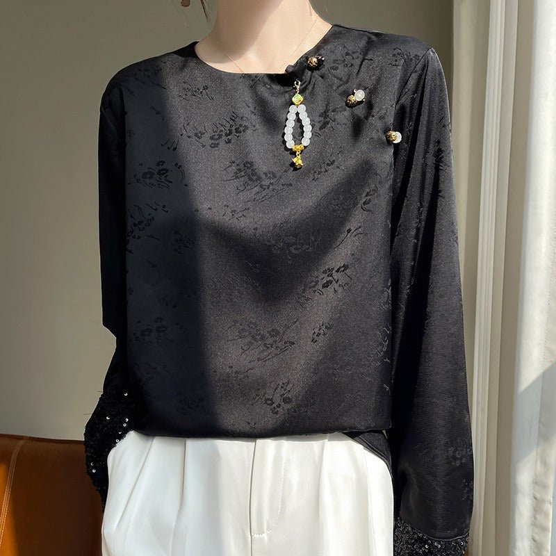 Chianti Beaded Jacquard Shirt