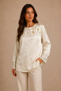 Chianti Beaded Jacquard Shirt