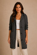 Barolo Hooded Cardigan Jacket