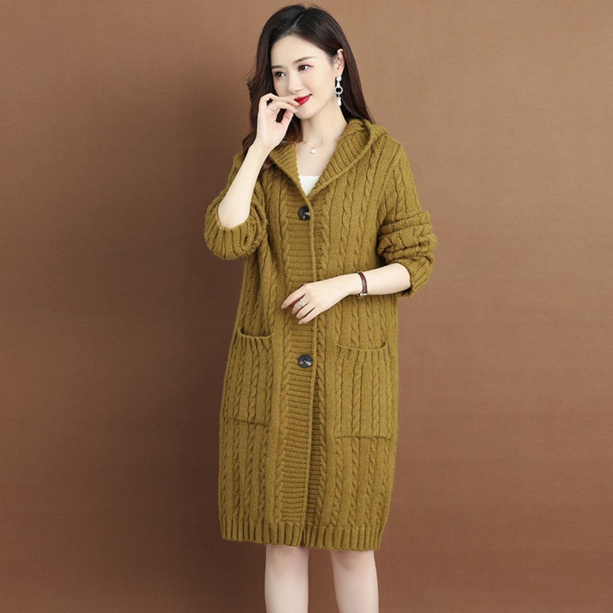 Barolo Hooded Cardigan Jacket