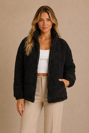 Barolo Ribbed Puffer Jacket