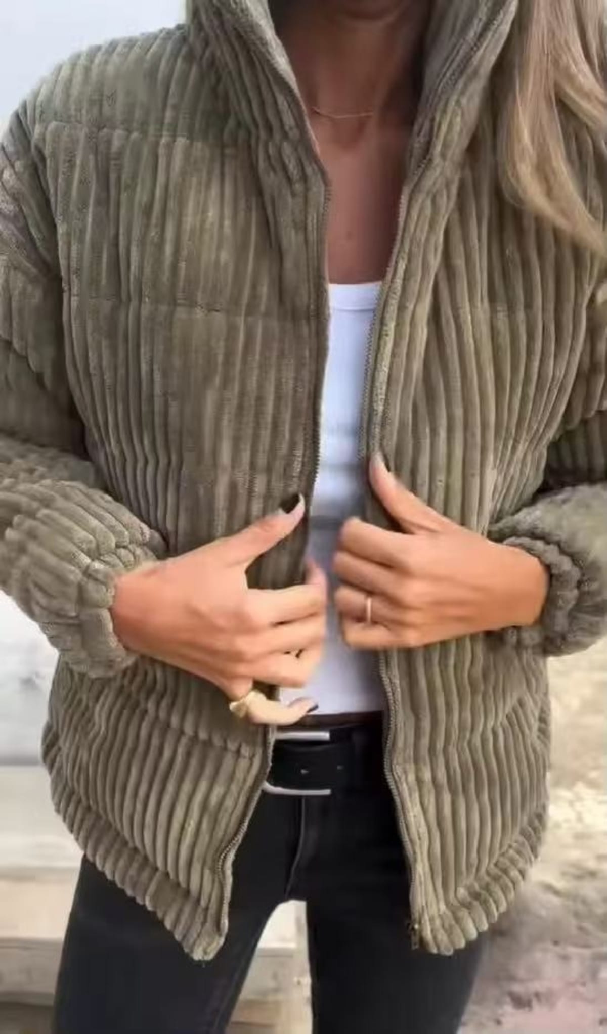 Barolo Ribbed Puffer Jacket