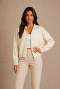 Siena Drop Shoulder Full-Zip Sweater