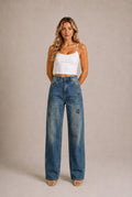Chianti Cherry Embroidered Jeans