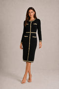 Roussillon Button-Front Midi Dress