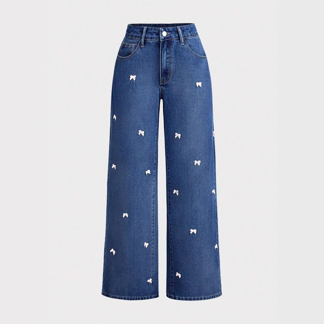 Volterra Little Bow Wide Leg Jeans