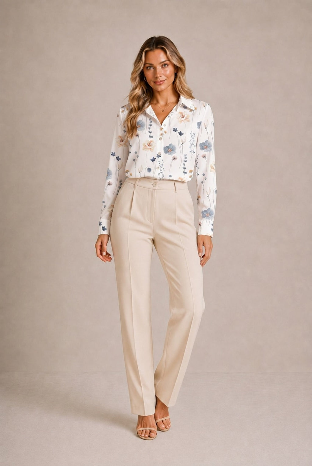 Chianti Floral Button-Down Shirt